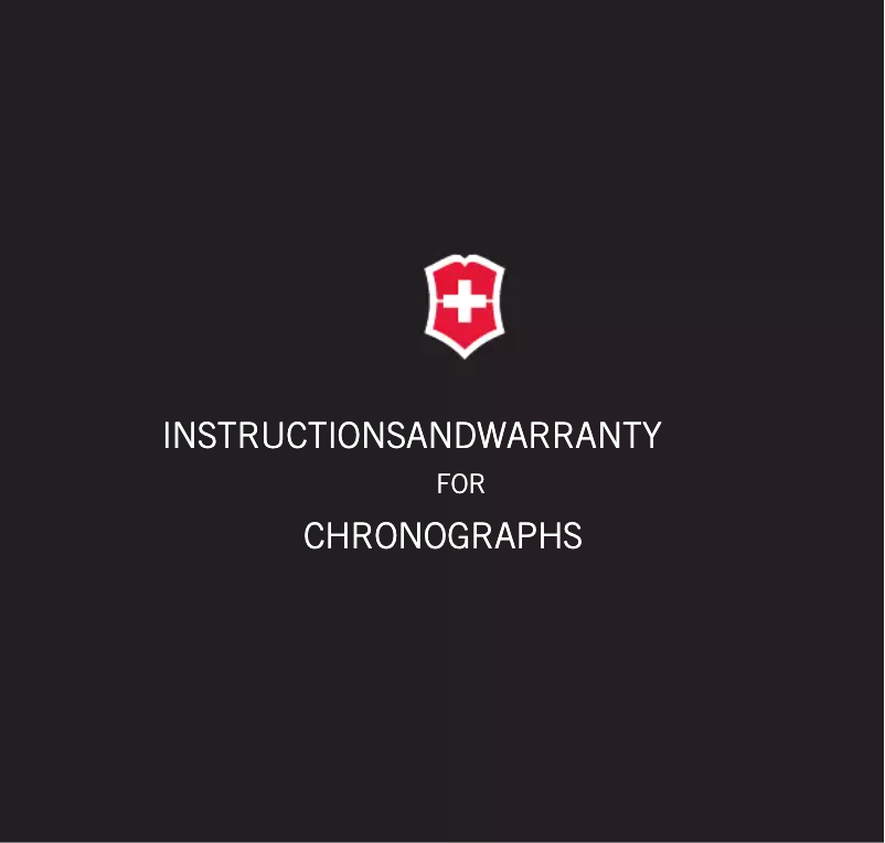 First page image of the manual for Alliance Chronograph