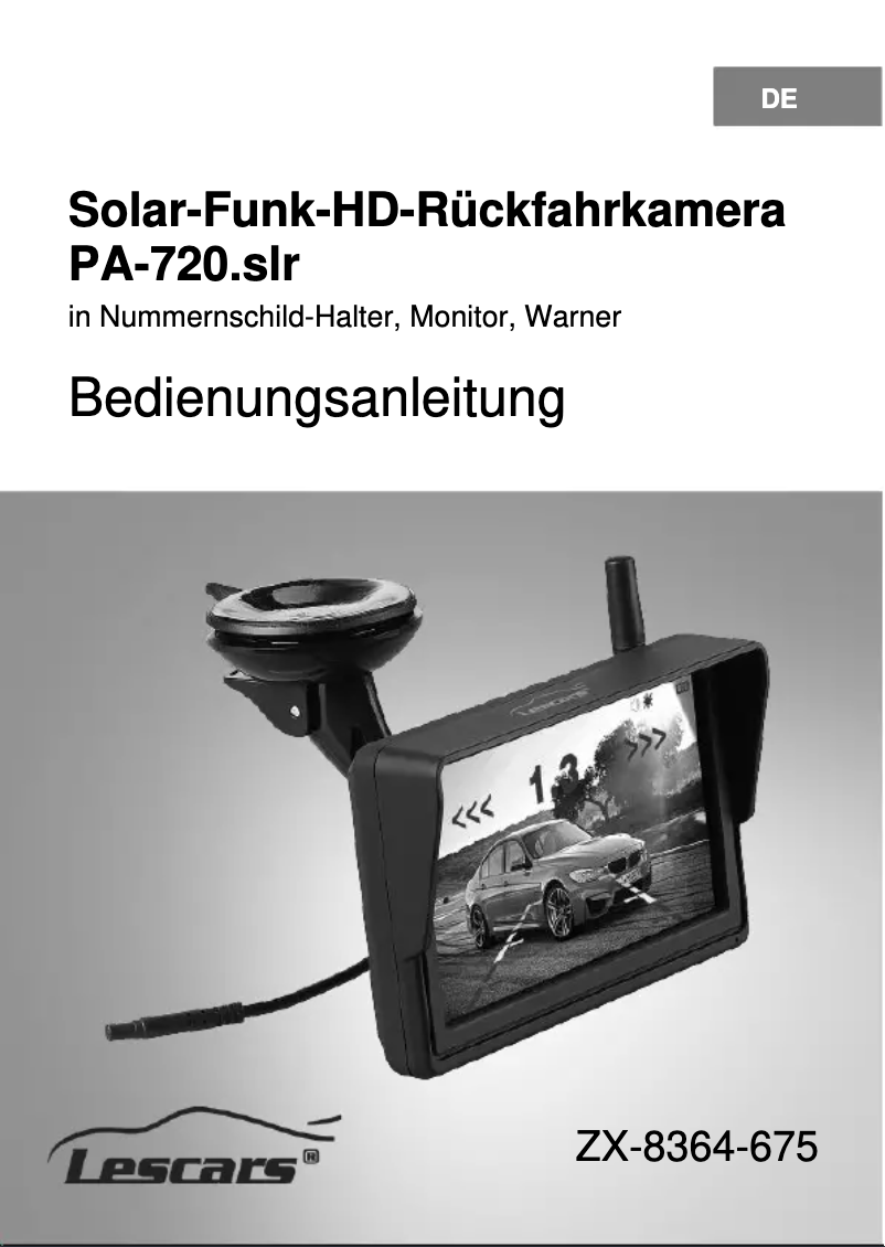 First page image of the manual for PA-720