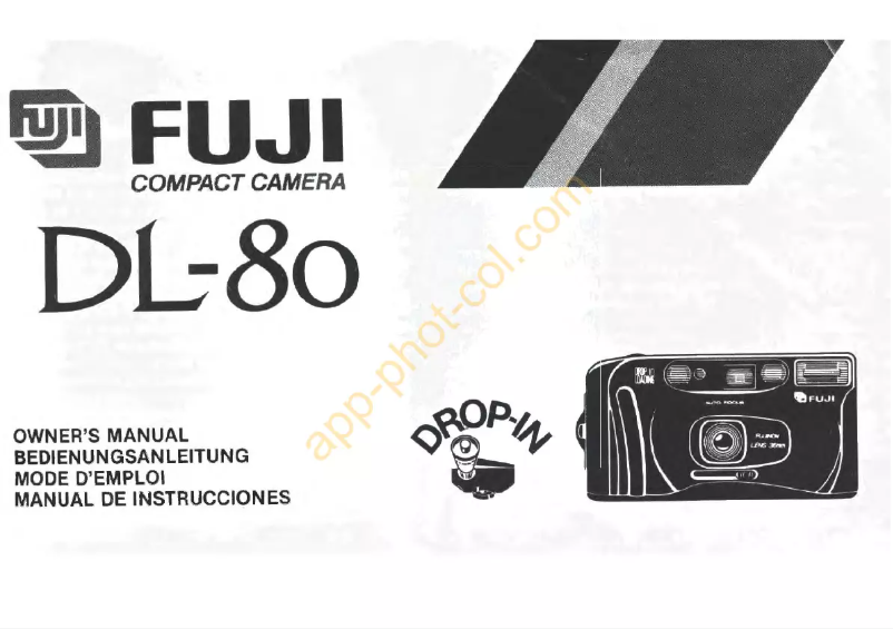 Page 1 of the manual User Manual Fuji DL-80