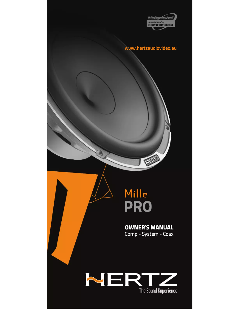 Image de la première page du manuel de l'appareil Mille Pro MPK 163.3