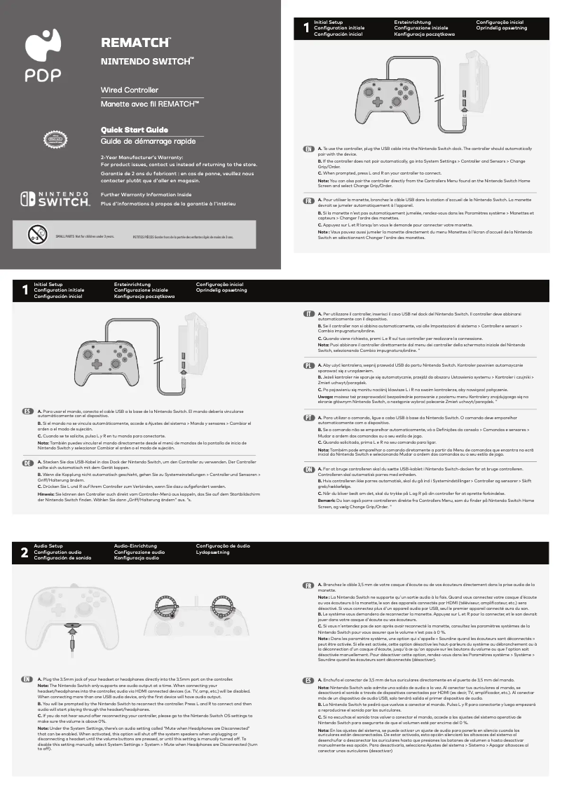 Page 1 of the manual User Manual PDP Rematch