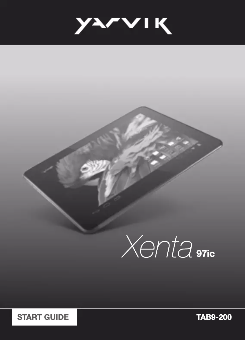 First page image of the manual for Xenta TAB9-200