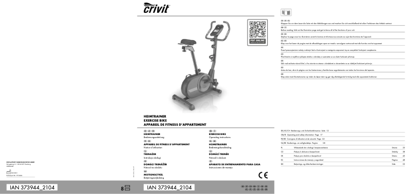 First page image of the manual for IAN 373944