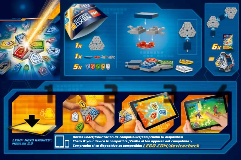 First page image of the manual for Nexo Knights 70372