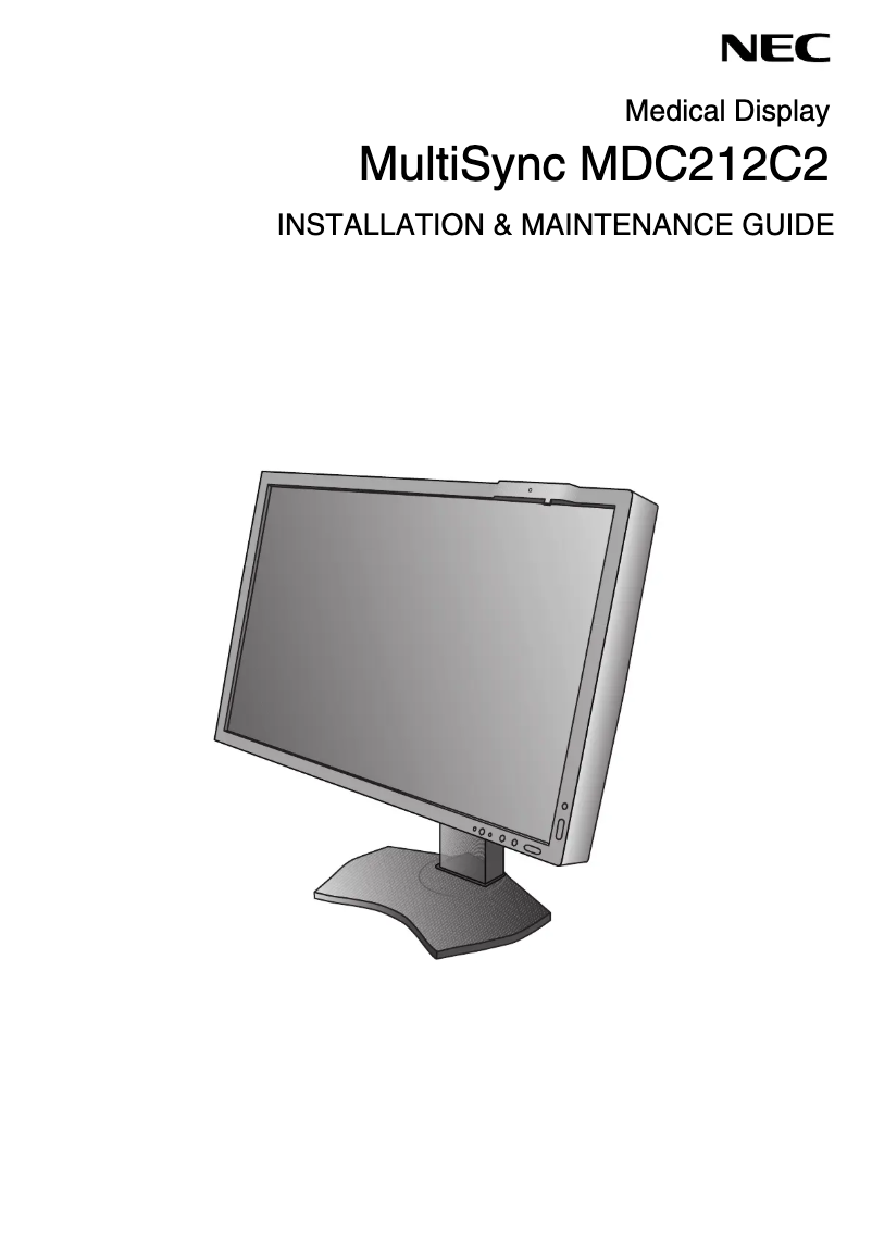 First page image of the manual for MDC212C2-270
