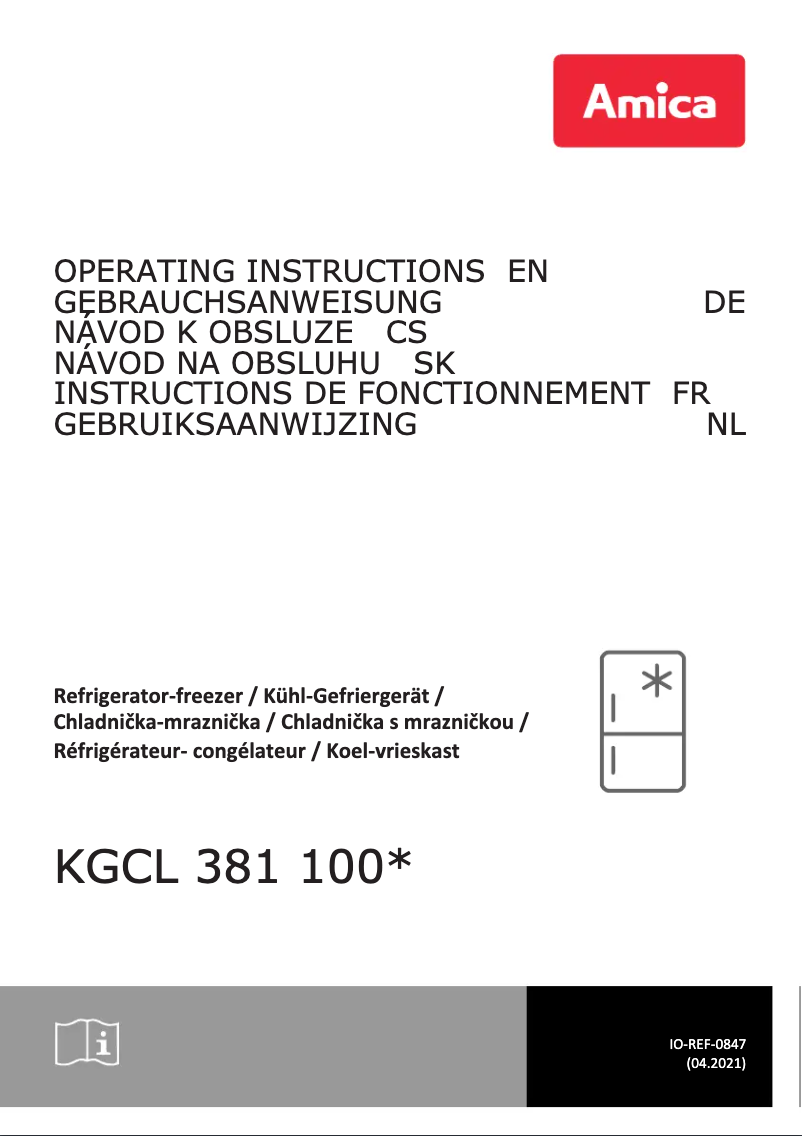 First page image of the manual for KGCL 381 100 SW