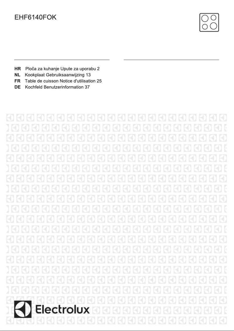 First page image of the manual for EHF6140FOK