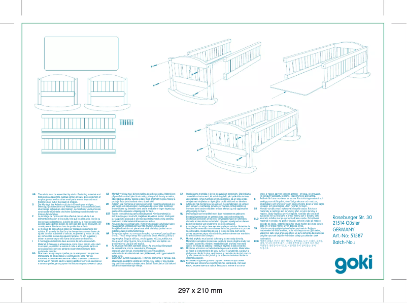 First page image of the manual for 51587
