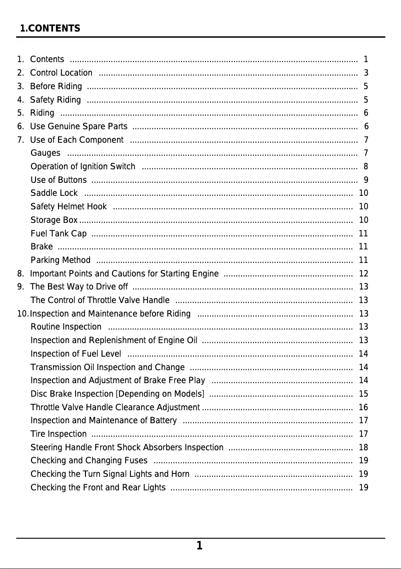 Page 1 of the manual User Manual SYM DD
