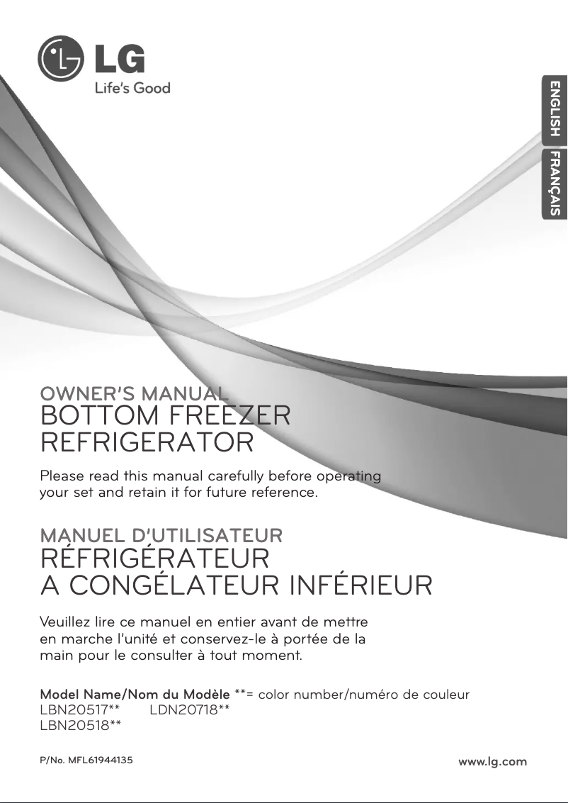 First page image of the manual for LBN20517BK