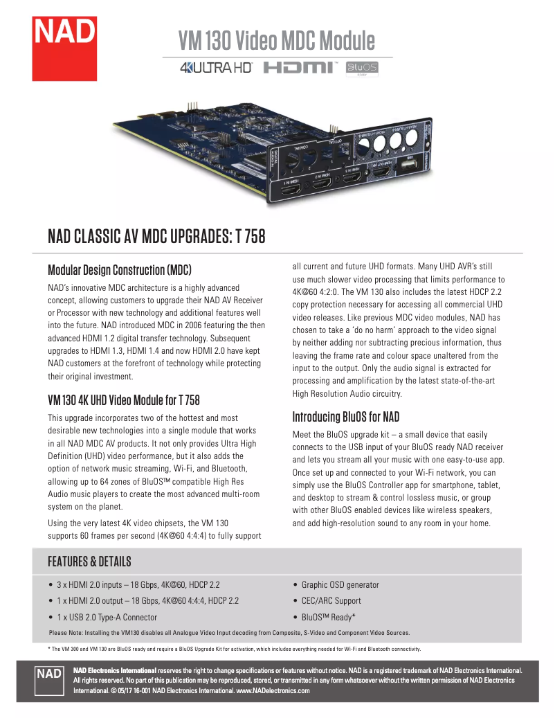 First page image of the manual for ВМ 130i