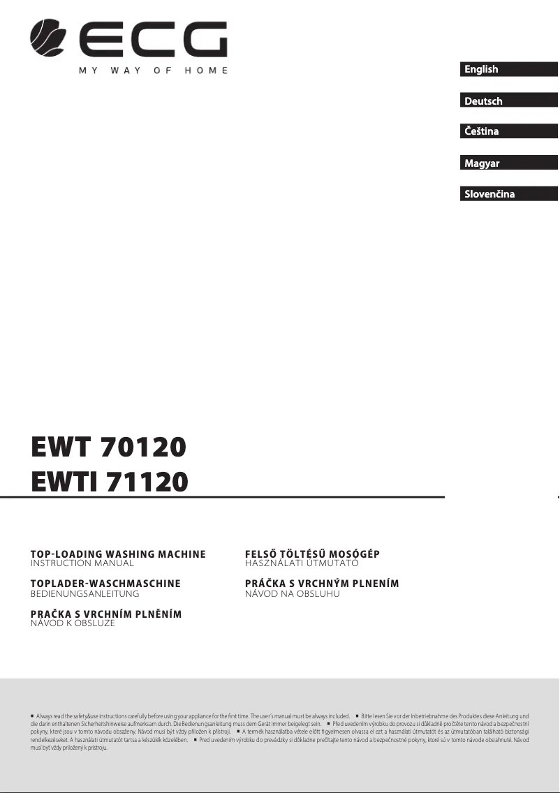 First page image of the manual for EWTI 71120