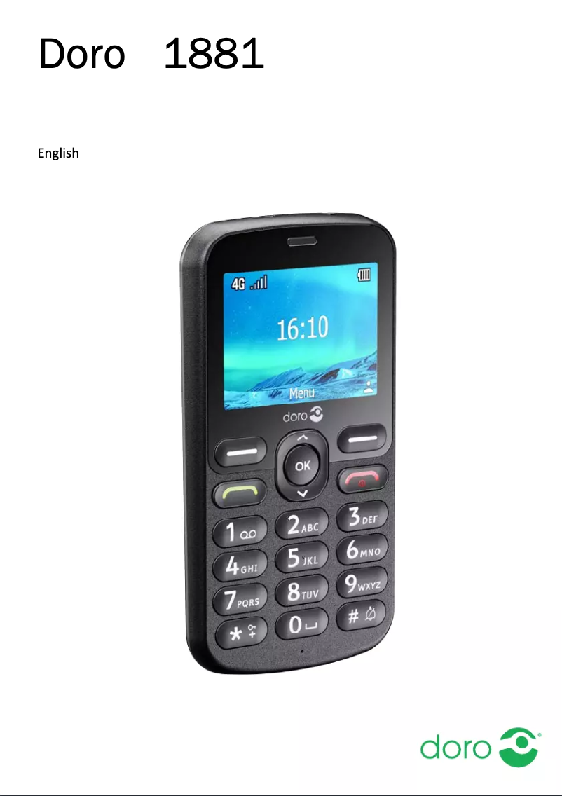 Page 1 of the manual User Manual Doro 1881