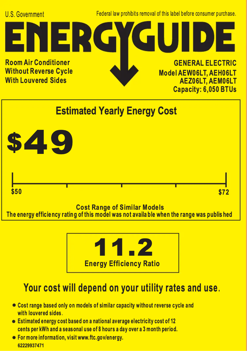First page image of the manual for AEH06LT