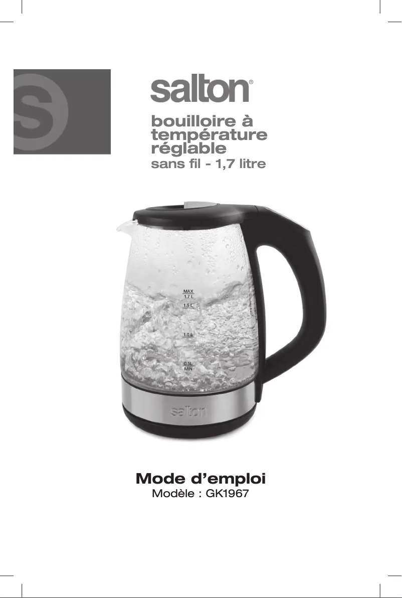 First page image of the manual for GK1967