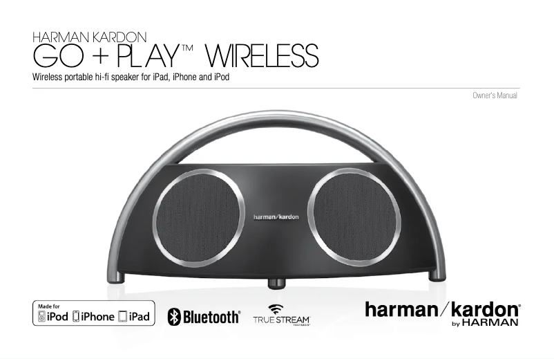 First page image of the manual for GO + Play Wireless