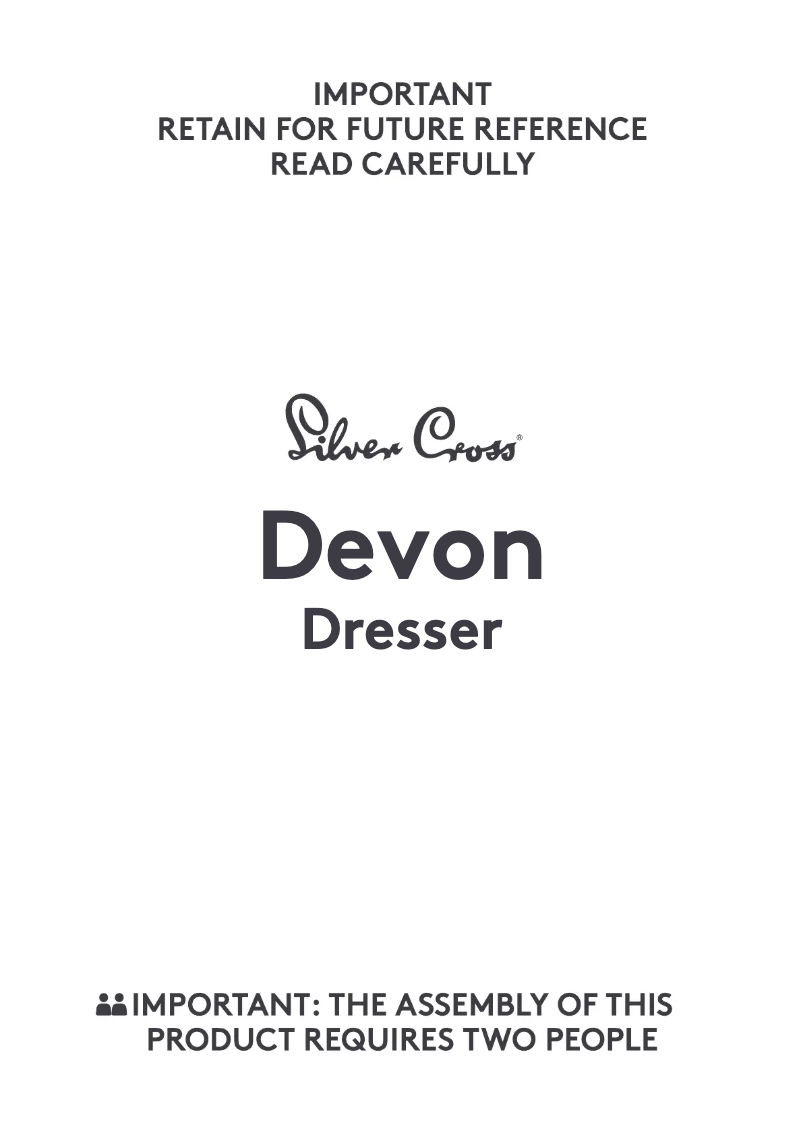 First page image of the manual for Devon Cot Bed