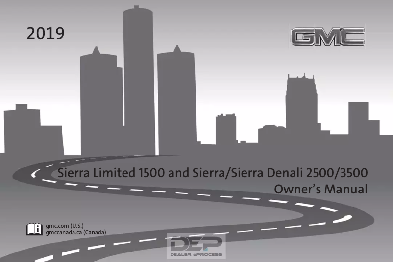Page 1 of the manual User Manual GMC Sierra 3500HD (2019)