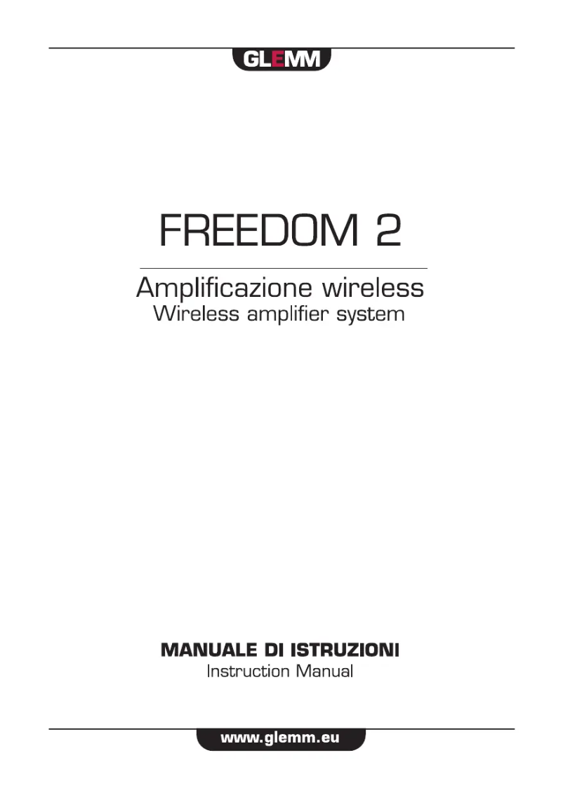 First page image of the manual for FREEDOM 2