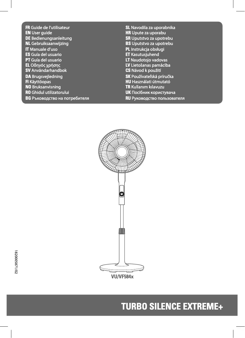 Page 1 de la notice Manuel utilisateur Rowenta Turbo Silence Extreme Plus VU5840