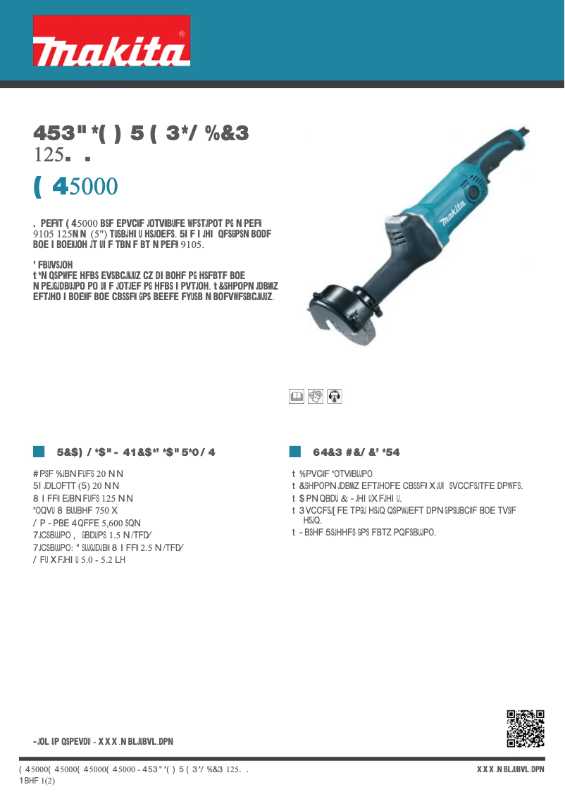 First page image of the manual for GS5000