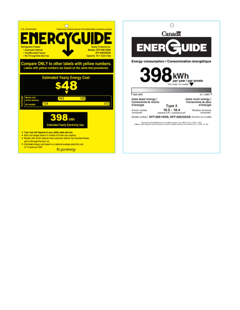 First page image of the manual for DFF180E2SSDB