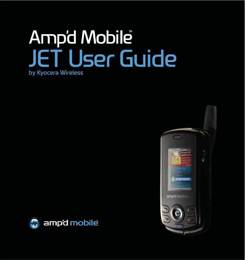 First page image of the manual for Amp'd Mobile Jet