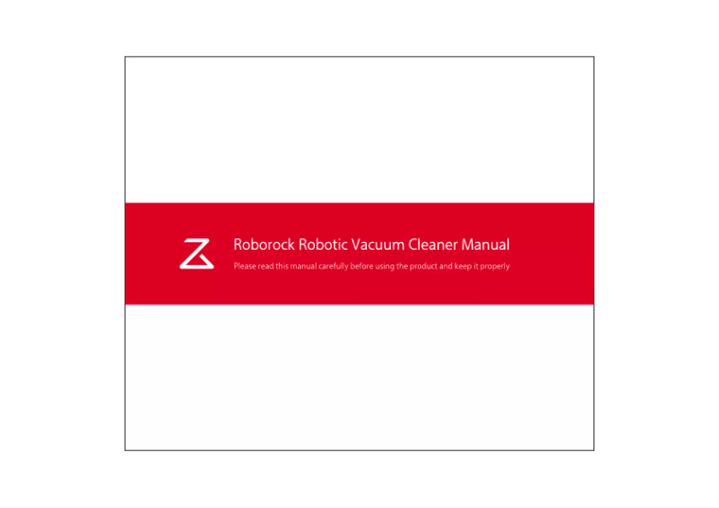 Page 1 of the manual User Manual Xiaomi Roborock 2 S50