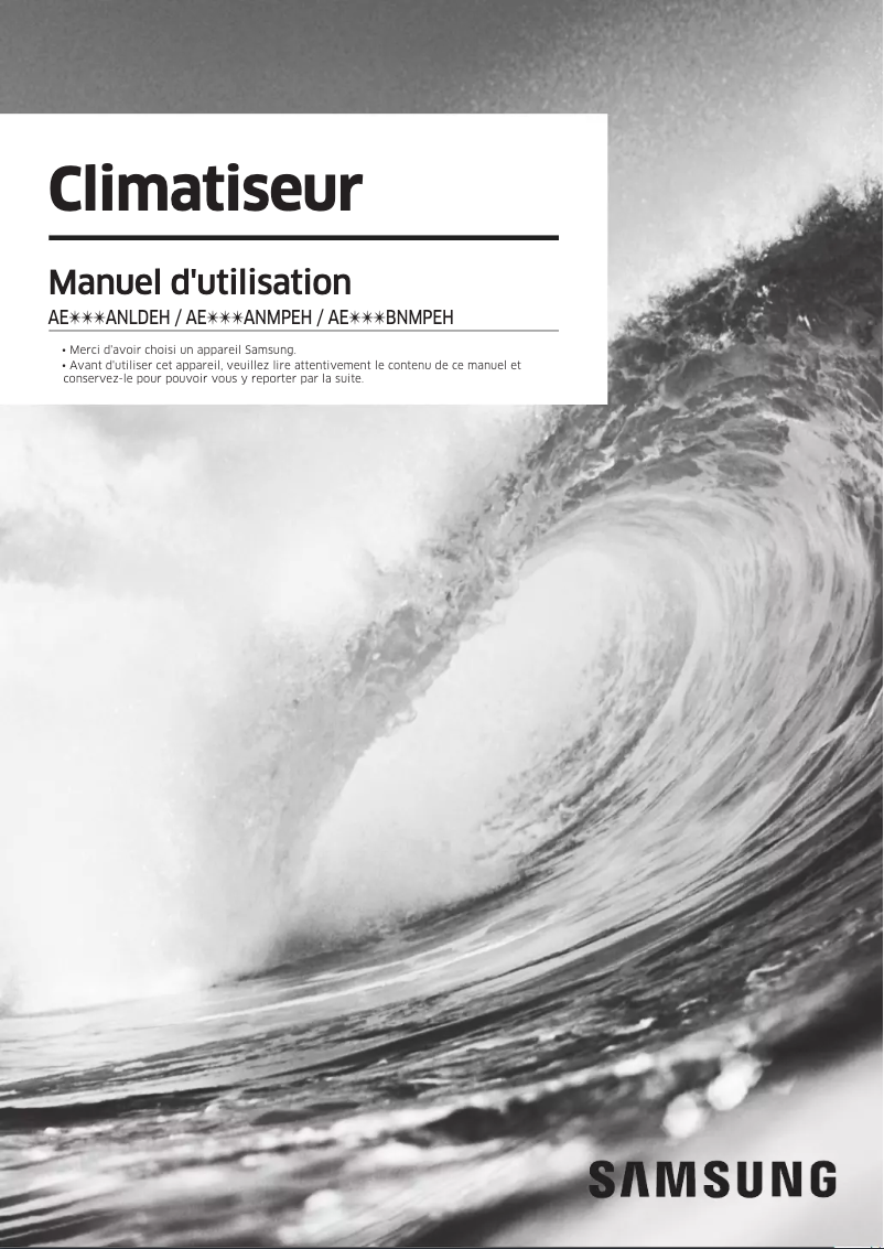 First page image of the manual for AE056BNMPEH