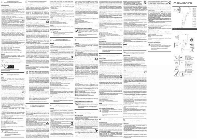 First page image of the manual for Express Style CV184L