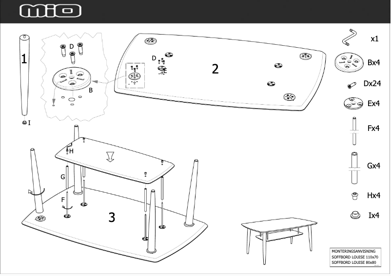 First page image of the manual for Louise