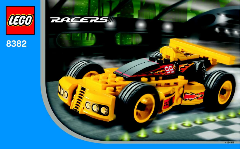 Page 1 of the manual User Manual Lego Racers 8382