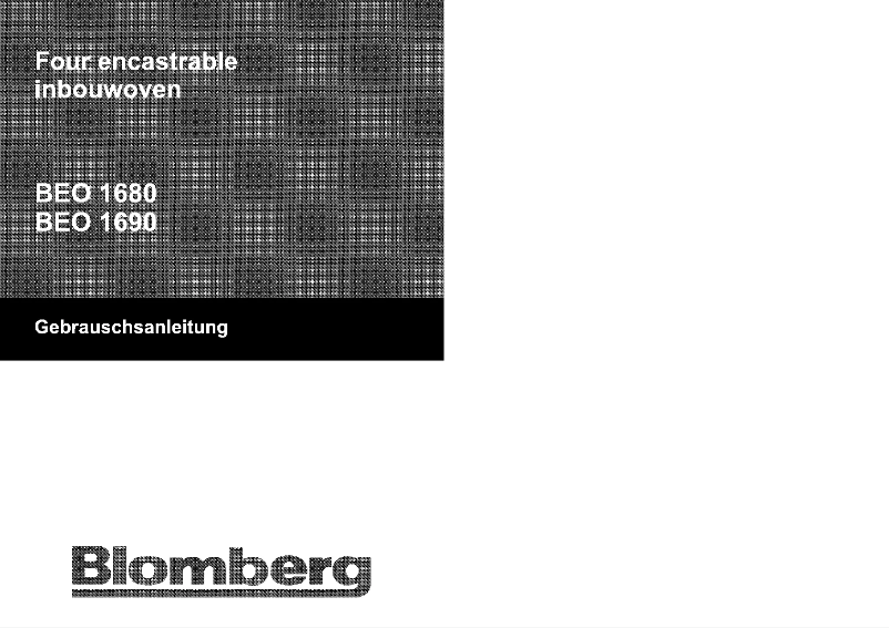 First page image of the manual for BEO 1680