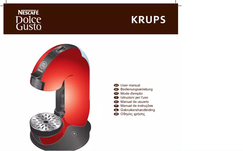 Page 1 of the manual User Manual Nescafé Fontana
