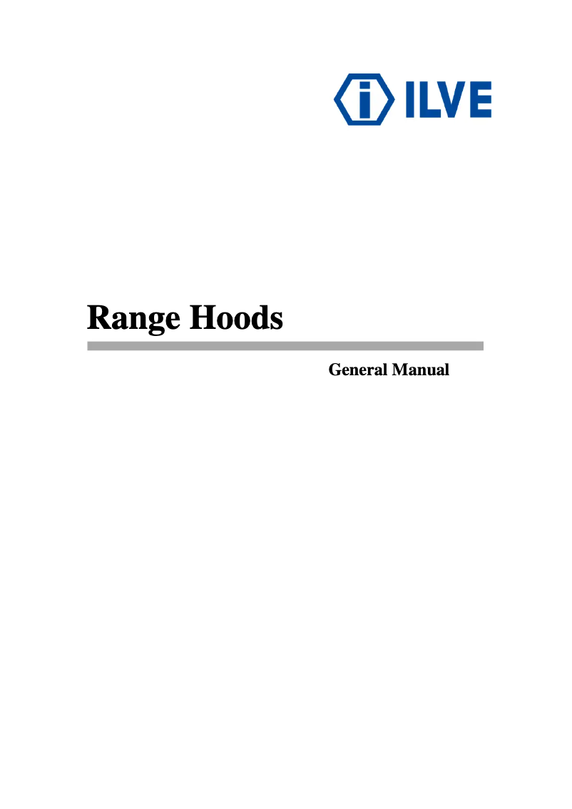 First page image of the manual for IVCG900X