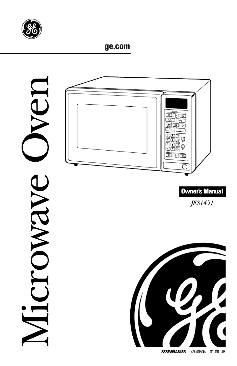 First page image of the manual for JES1451WJ