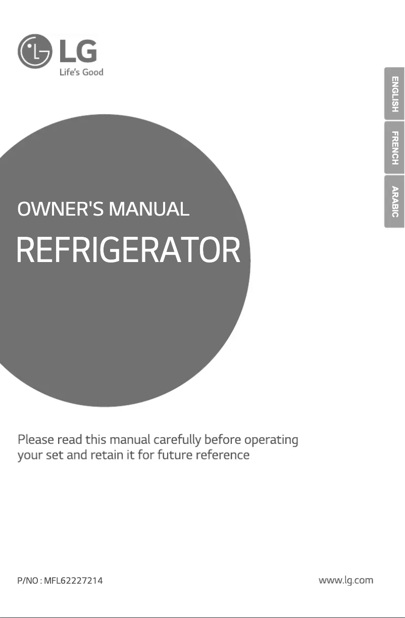 First page image of the manual for GL-B372RQHL