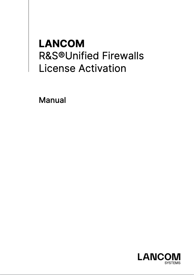 Page 1 of the manual User Manual Lancom UF-360