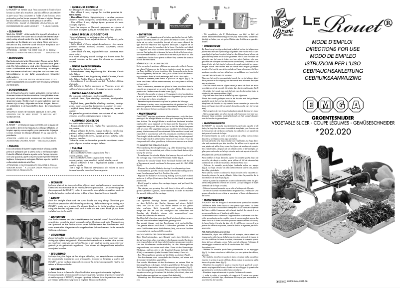 Page 1 of the manual User Manual Bron-Coucke 202020