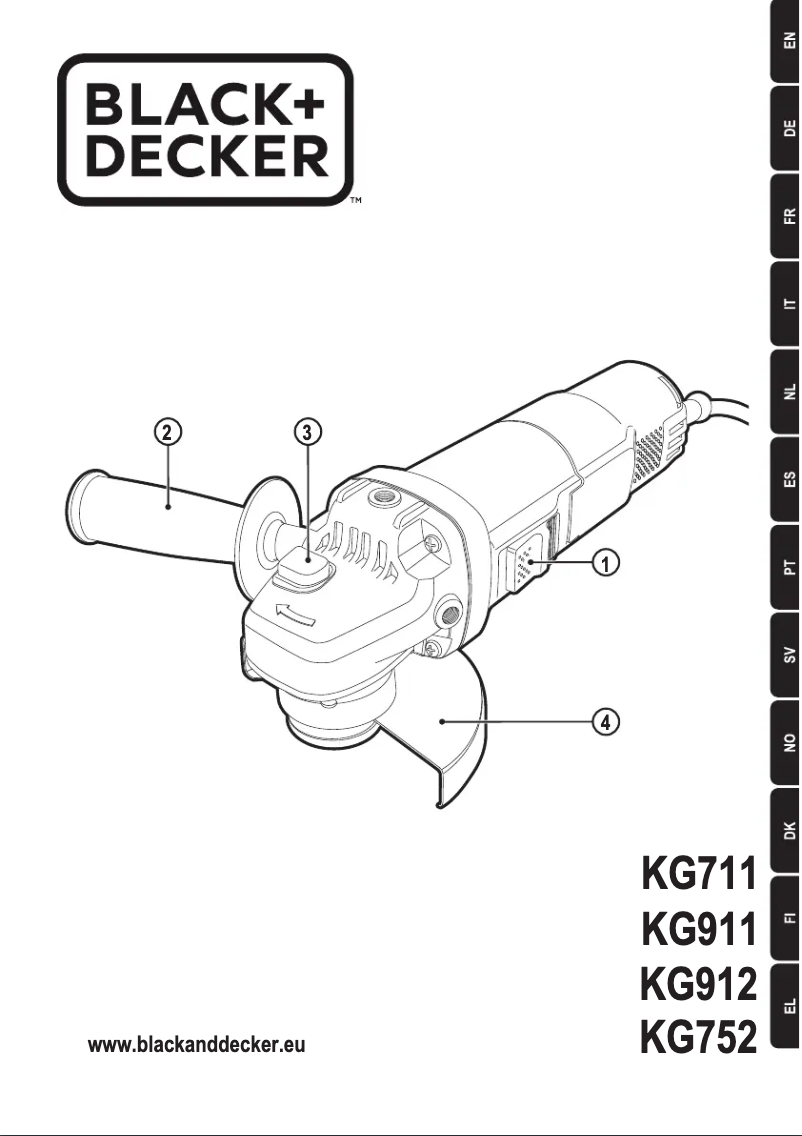 Page 1 of the manual User Manual Black & Decker KG912