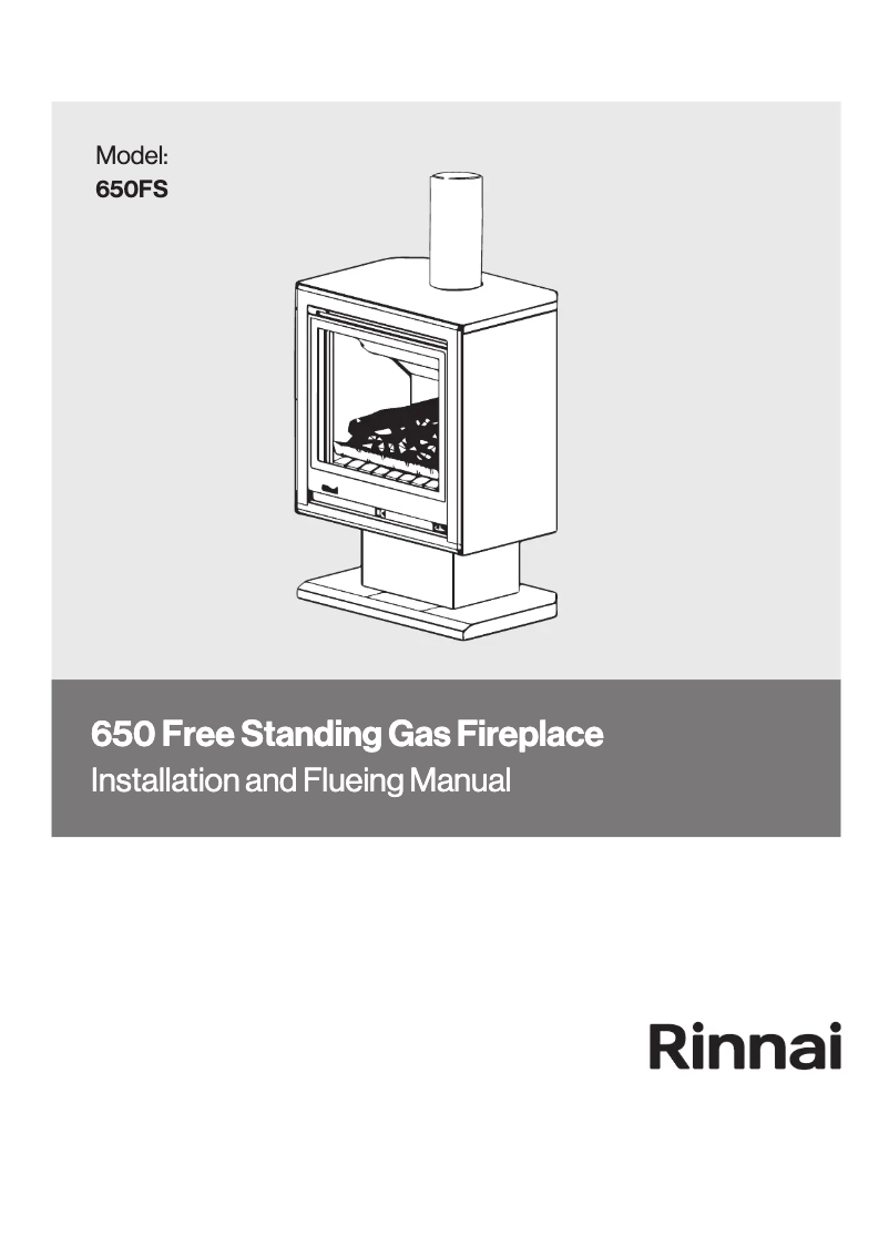 Page 1 of the manual User Manual Rinnai 650FS