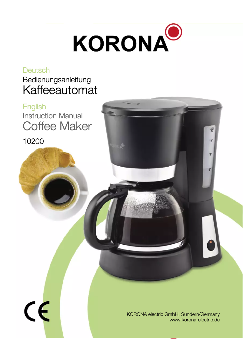 Page 1 de la notice Manuel utilisateur Korona 10200