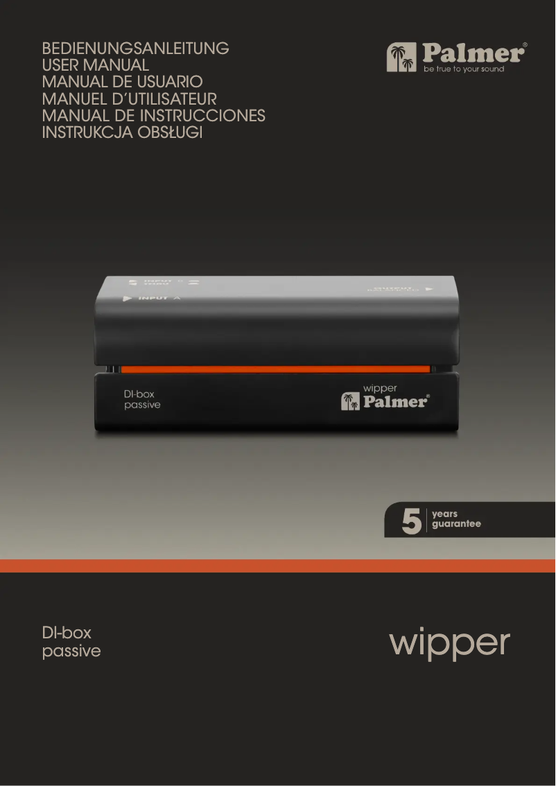 Image de la première page du manuel de l'appareil Wipper