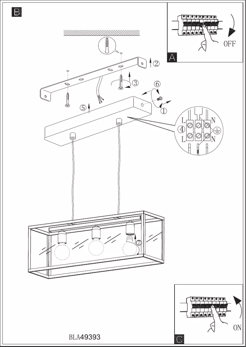 Page 1 of the manual User Manual Eglo Charterhouse