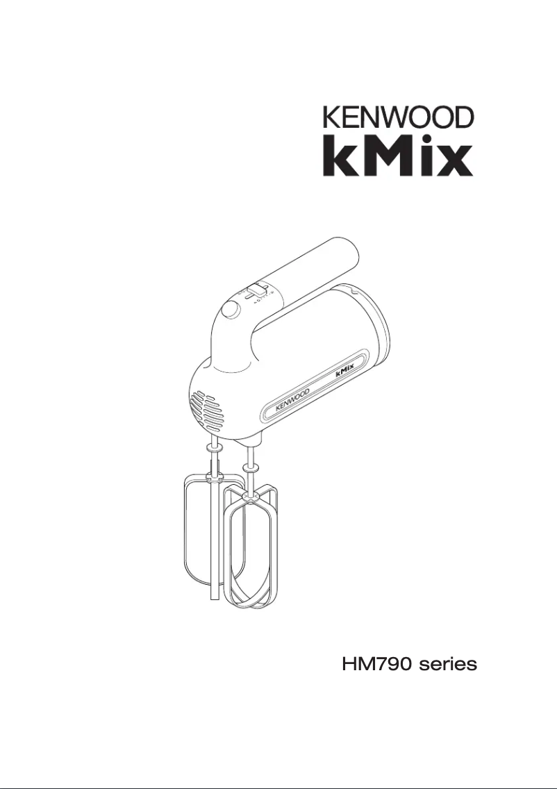 First page image of the manual for kMix HM791