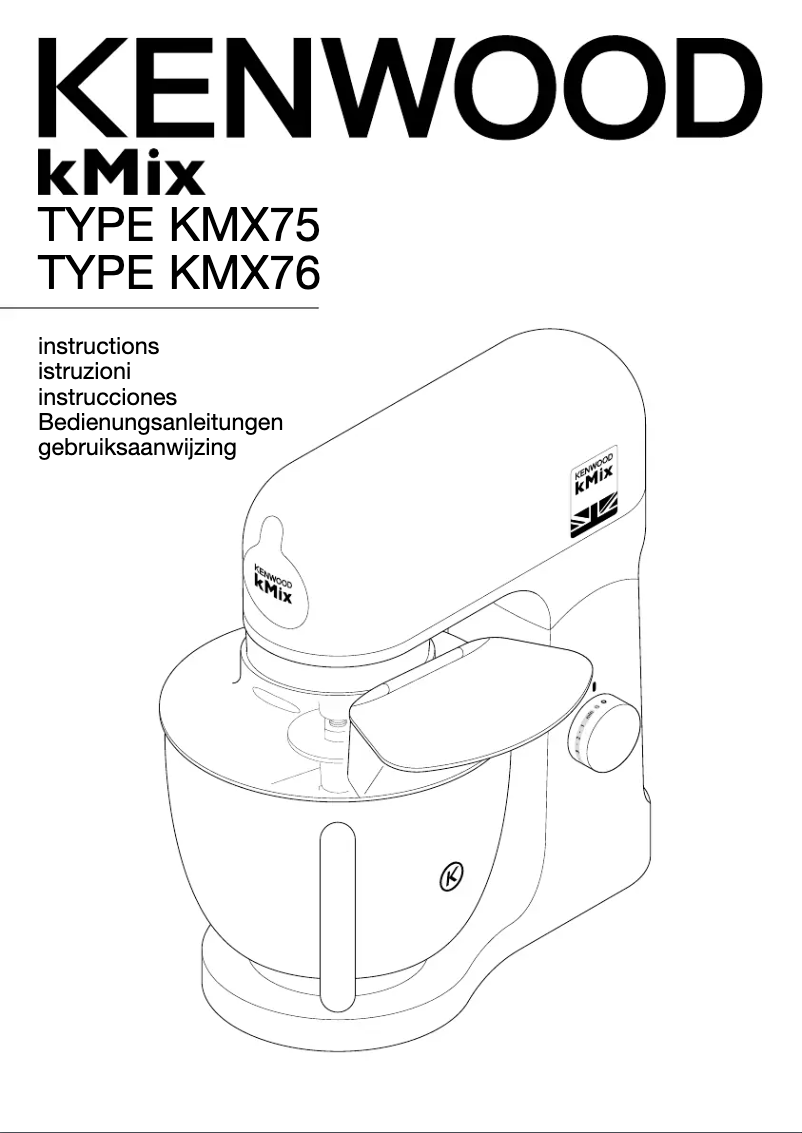 First page image of the manual for KMix MPX76