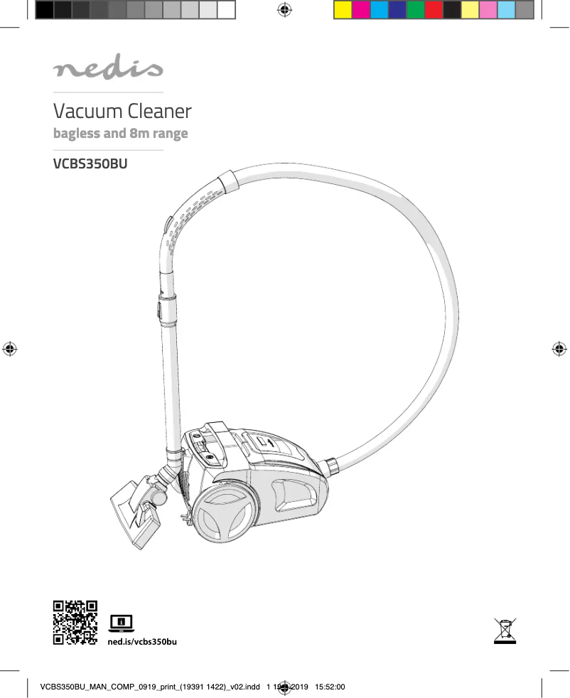 First page image of the manual for VCBS350BU
