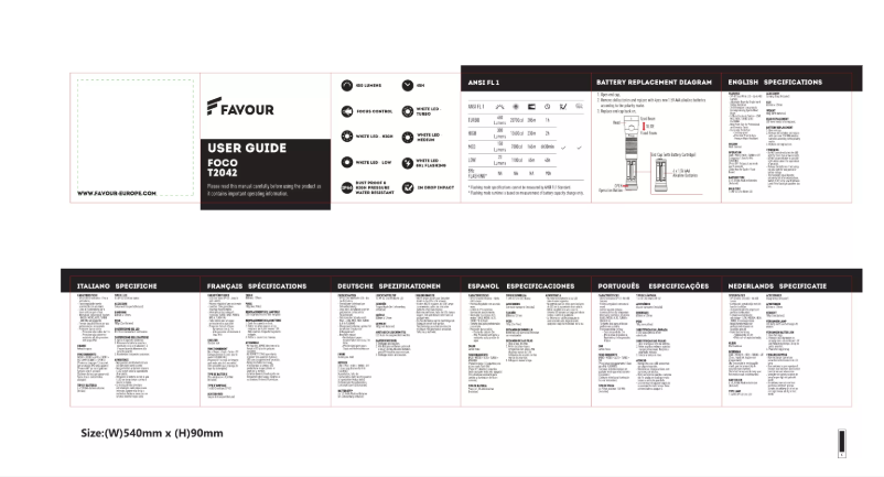Image de la première page du manuel de l'appareil Foco T2042