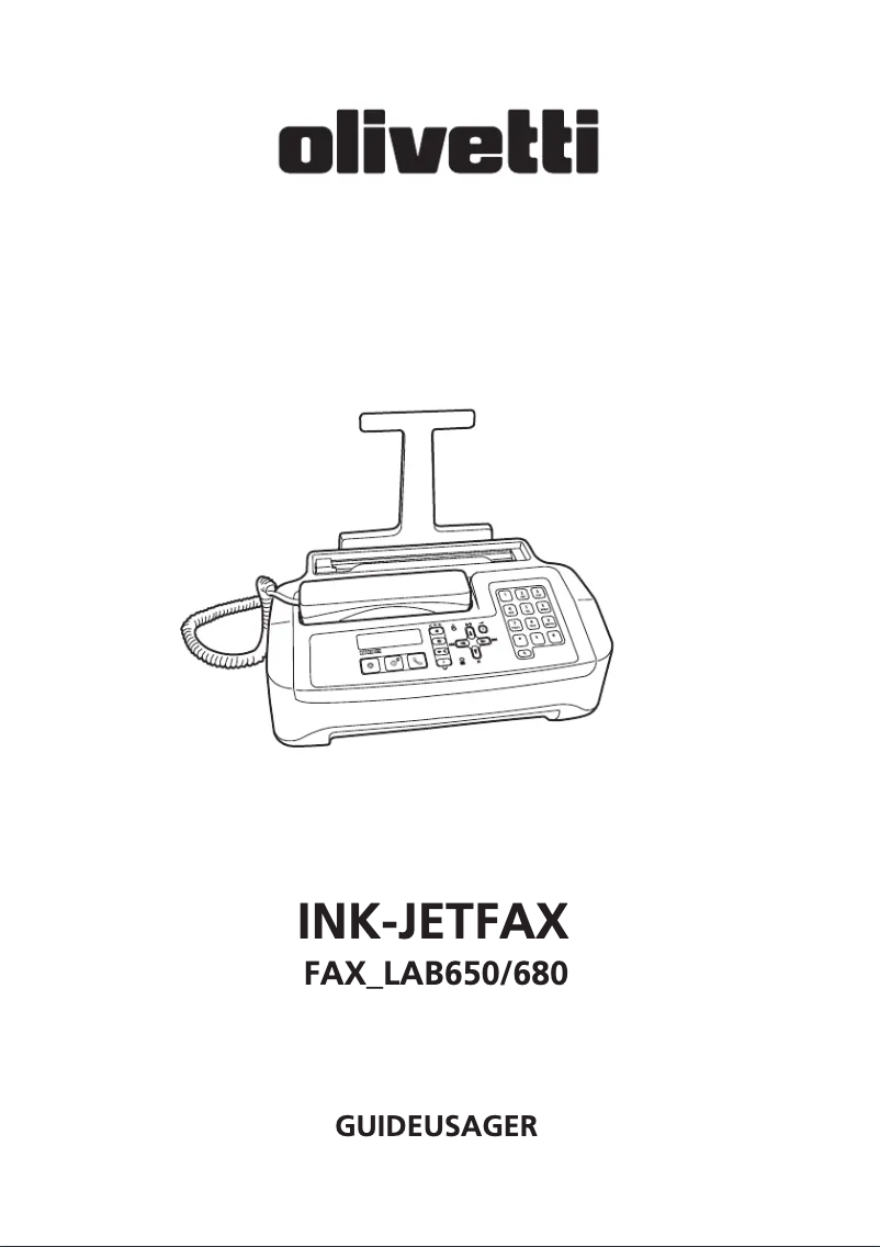 Page 1 of the manual User Manual Olivetti Fax-Lab 650