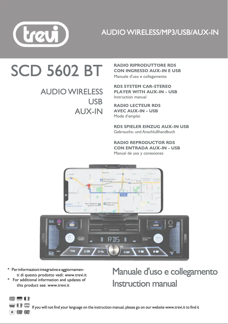 Page 1 de la notice Manuel utilisateur Trevi SCD 5602 BT